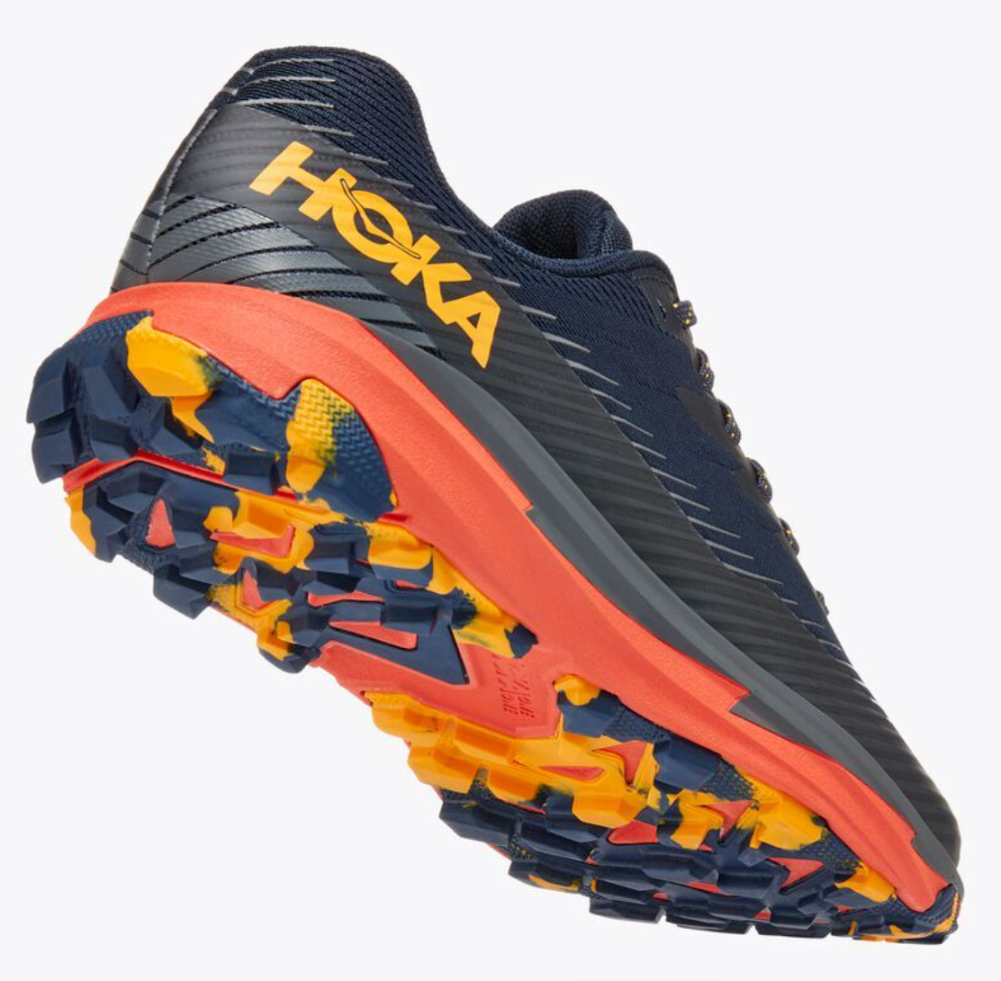 Hoka One One Mens Torrent 2 Trail Running Shoes Sneakers - Outer Space/Atlantis