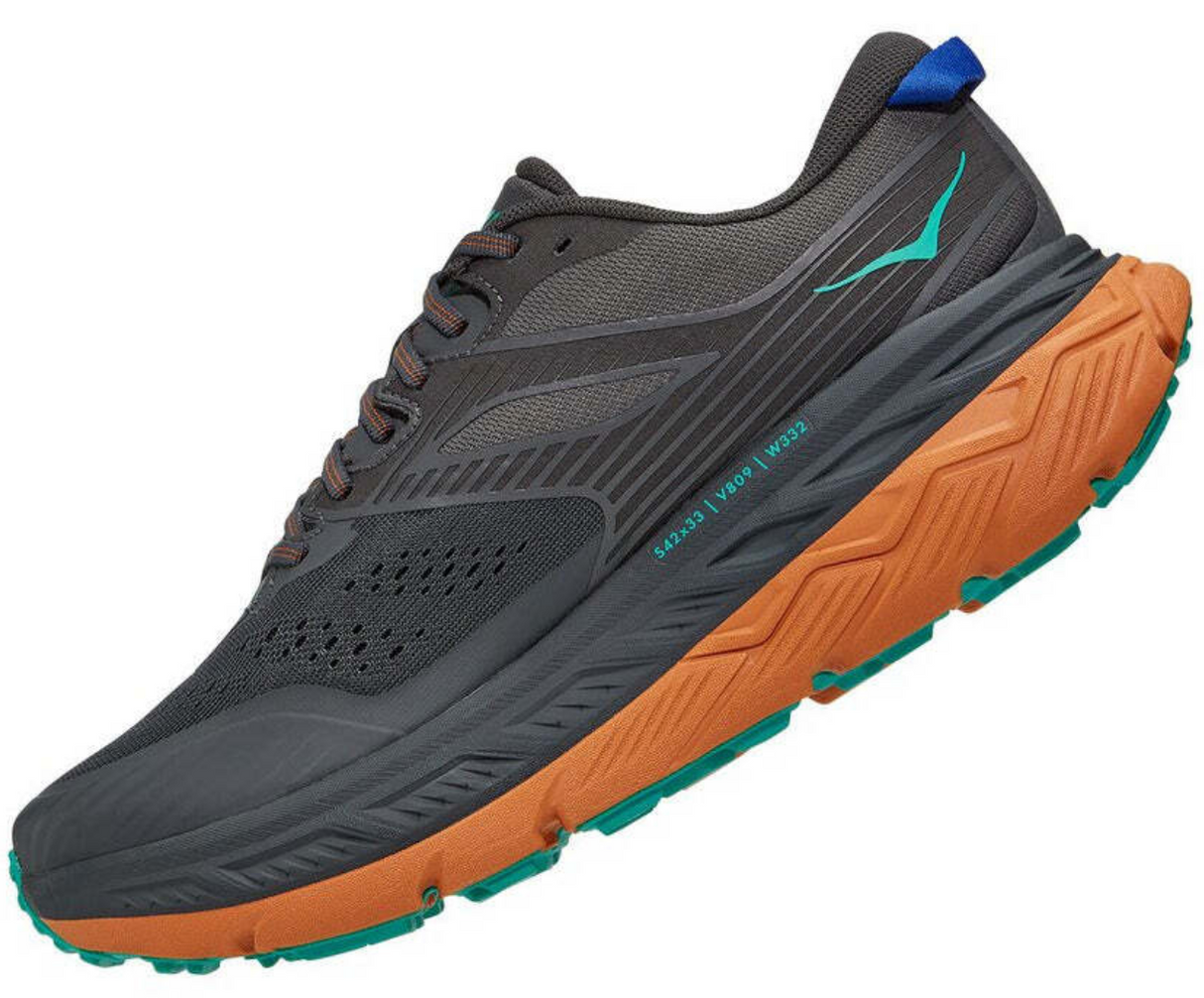 Hoka Mens Stinson ATR 6 Trail Running Shoes Sneakers - Castle Rock Desert Sun