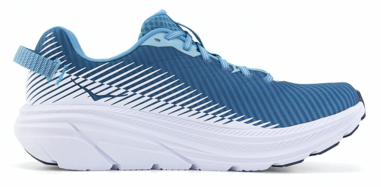 Hoka One One Mens Rincon 2 Athletic Running Shoes Runners - Blue Moon/White