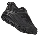 Hoka Mens Bondi 7 Wide Comfort Sneakers Runners Athletic Shoes - Black/Black