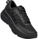 Hoka Womens Bondi 7 Wide Athletic Sneakers Comfort Runners Shoes - Black/Black