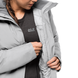 Jack Wolfskin Kiruna Trail Ecosphere Jkt Womens Hooded Jacket Waterproof Pockets