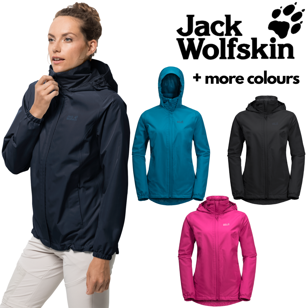 Jack Wolfskin Womens Stormy Point Jacket Warm Winter Waterproof Storm Proof