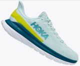 Hoka One Mens Mach 4 Everyday Shoes Sneakers - Blue Glass/Evening Primrose