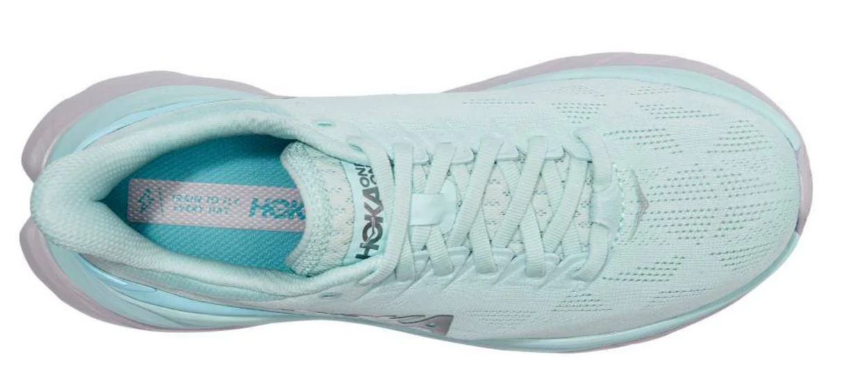 Hoka Womens Mach 4 Running Shoes Sneakers Runners - Blue Grass Coastal Shade