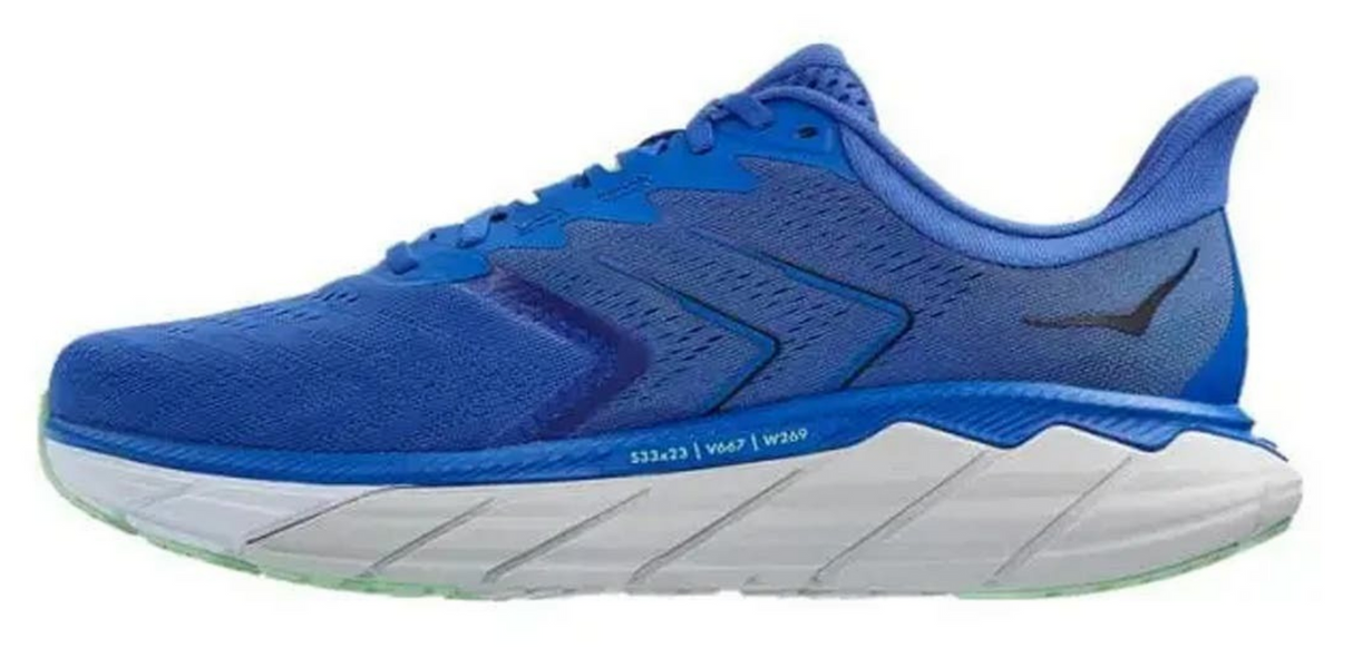 Hoka One Mens Arahi 5 Running Shoes Sneakers Runners - Dazzling Blue