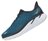 Hoka Mens Clifton 8 Sneakers Runners Lighweight Shoes - Blue Coral/Butterfly