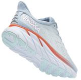 Hoka Womens Clifton 8 Sneakers Runners Lightweight Shoes - Blue Fog/Plein Air