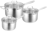 Pyrolux Stainless Steel Radius 85 Saucepan 3-Piece Set