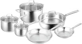 Pyrolux Radius 85 Cookware 6 Piece Set 18/10 Stainless Steel Pans Casserole