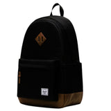 Herschel Heritage 24 L Backpack Laptop Business Travel School Bag - Black/Tan