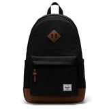 Herschel Heritage 24 L Backpack Laptop Business Travel School Bag - Black/Tan