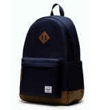 Herschel Heritage Backpack 24 L Laptop Business School Travel Bag - Navy / Tan