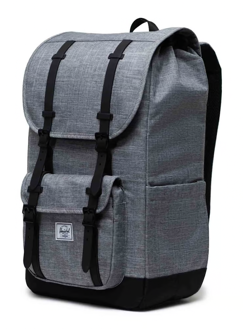 Herschel Little America Backpack Bag in Raven Crosshatch