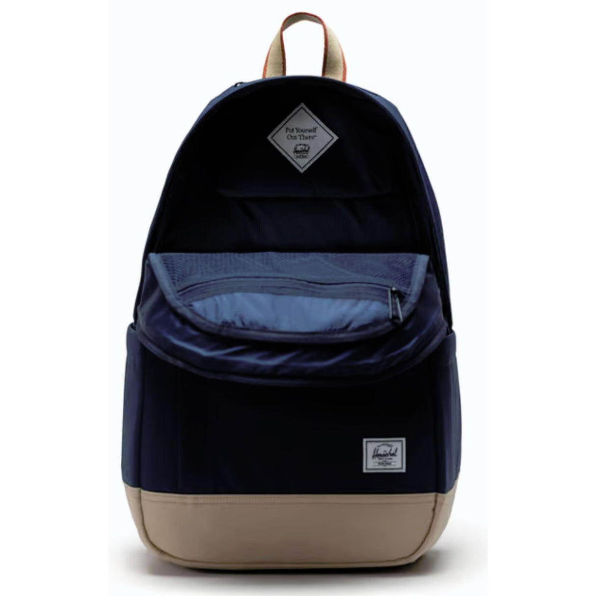 Herschel Seymour Backpack 26 L Laptop Travel School Bag - Black Iris / Twill