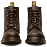 Dr. Martens 1460 8 Up Crazy Horse Leather Boots Shoes - Gaucho Brown