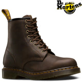 Dr. Martens 1460 8 Up Crazy Horse Leather Boots Shoes - Gaucho Brown