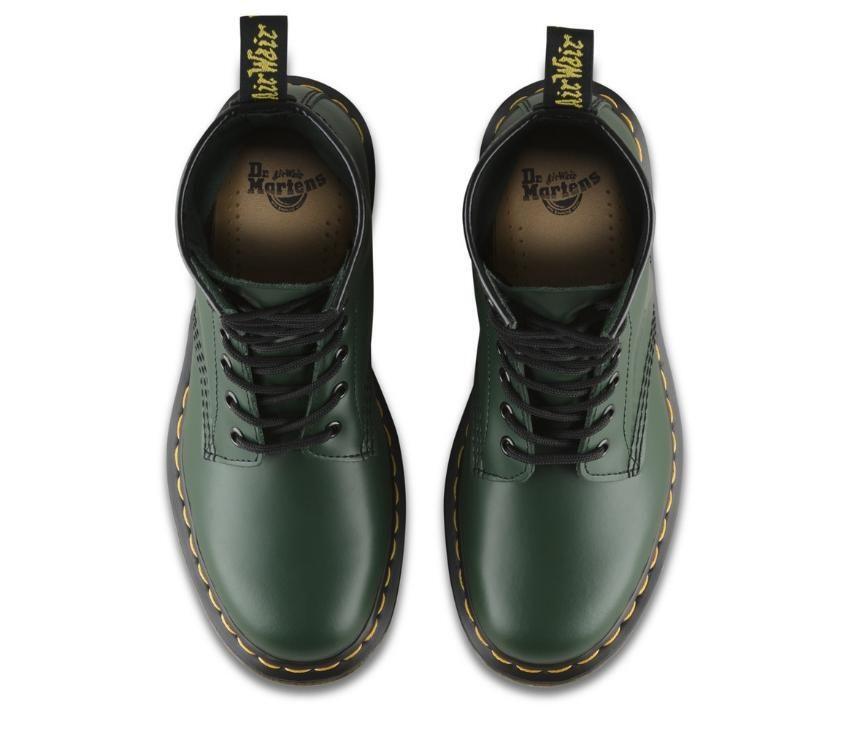 Dr. Martens 1460 Smooth 8 Eyes Classic Smooth Leather Boot - Green Smooth