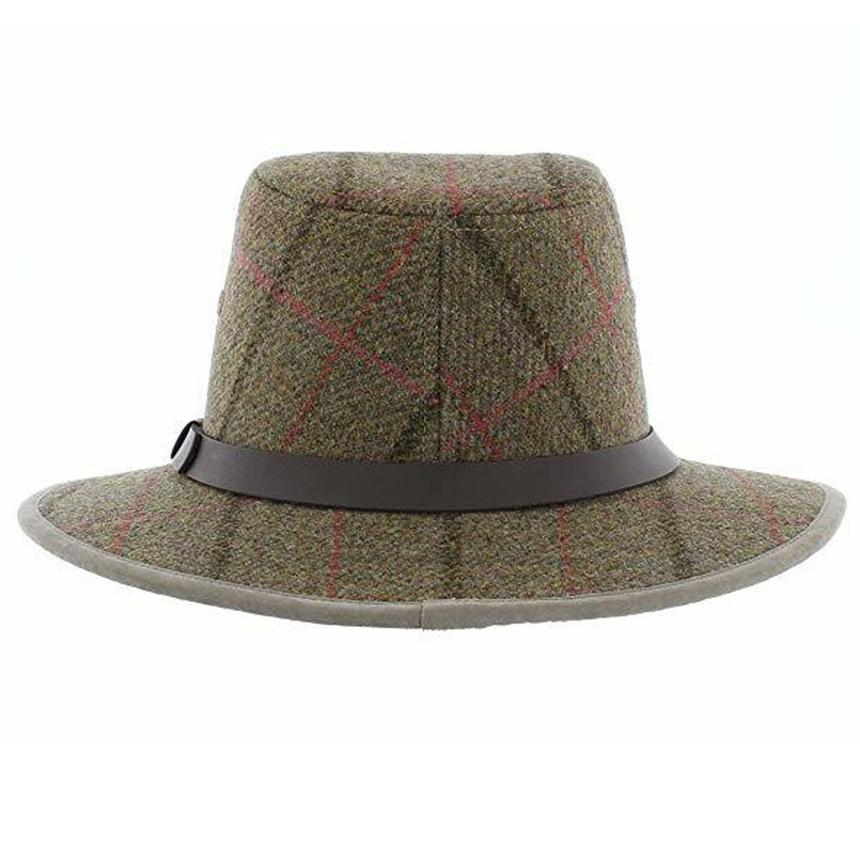 Failsworth Mens Gamekeeper Safari Wool Fedora Hat Trilby Tweed - Loden