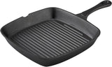 Pyrolux Pyrocast Square Grill Pan Heavy Duty Cast Iron Square Griddle Pan Cooking Frying Skillet Pan