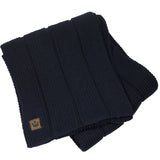 Goorin Brothers Aegan Sea Scarf Warm Winter 100% COTTON Authentic Rib Knit