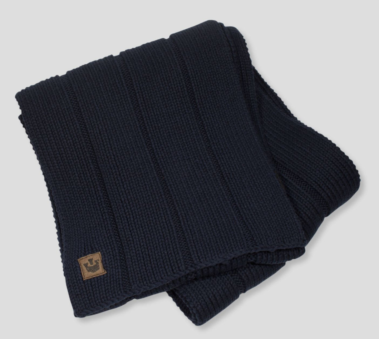 Goorin Brothers Aegan Sea Scarf Warm Winter 100% COTTON Authentic Rib Knit - Charcoal