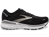 Brooks Womens Adrenaline GTS 22 Wide Sneakers Road Running Shoes - Black/White