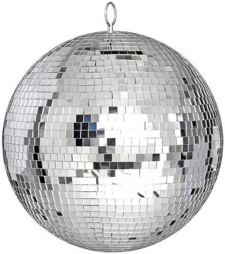 20cm Disco Mirror Ball DJ Light Shiny Silver Dance Party Stage Lighting Eve