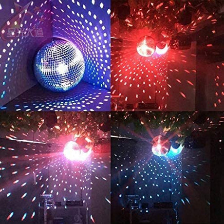 20cm Disco Mirror Ball DJ Light Shiny Silver Dance Party Stage Lighting Eve