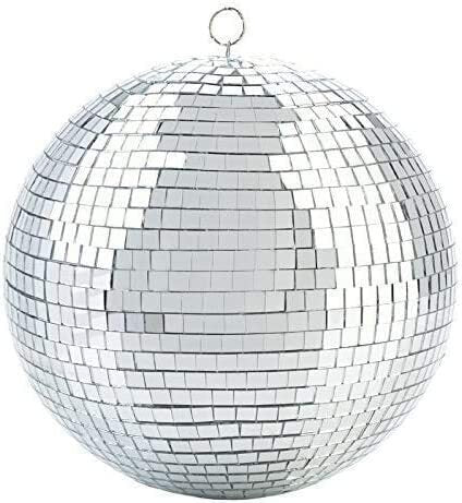 20cm Disco Mirror Ball DJ Light Shiny Silver Dance Party Stage Lighting Eve