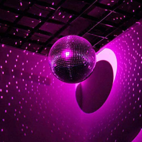 20cm Disco Mirror Ball DJ Light Shiny Silver Dance Party Stage Lighting Eve