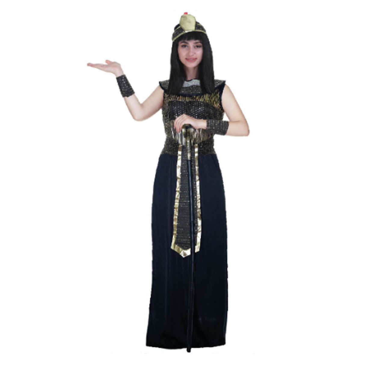 Ladies Deluxe Egyptian Queen Costume Cleopatra Ancient Roman Egypt Goddess Party