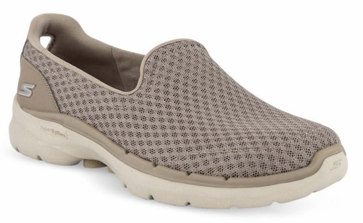 Skechers Womens Gowalk 6 Big Splash Cushioned Trainer Runners Shoes - Taupe