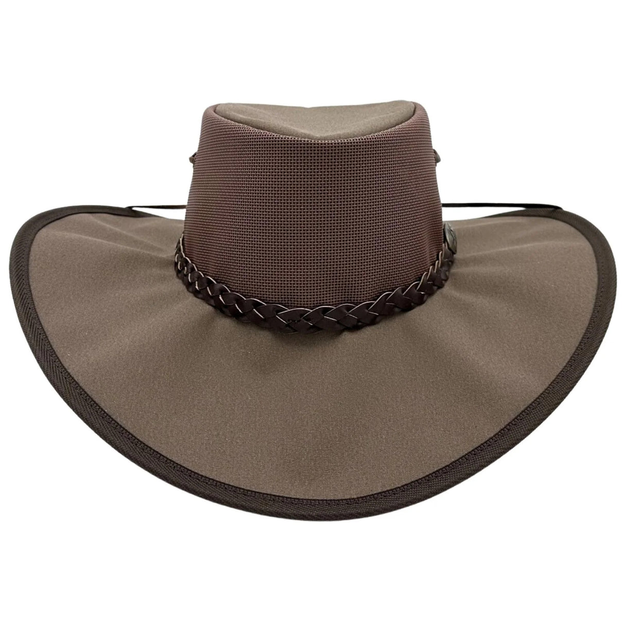 Jacaru Parks Koolaroo Wide Brim Outback Hat - Brown