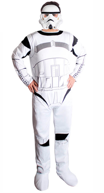 Adult White Soldier Costume Stormtrooper Deluxe Costume Star Wars Party