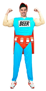 The Simpsons Duffman Duff Man Beer Muscle Classic Mens Adult Costume Oktoberfest