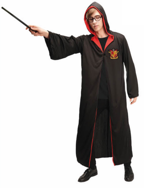 Harry Potter Adult Robe Cloak Gryffindor Slytherin Costume Cape Halloween - Slytherin (Green)