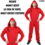 Salvador Dali La Casa De Papel Money Heist Red Jumpsuit Mask Costume Hoodie