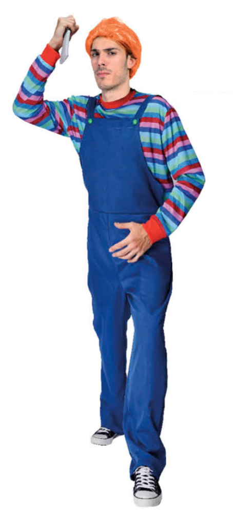 Adult Mens Creepy Child Costume Halloween Childs Play 2 Good Guy Halloween