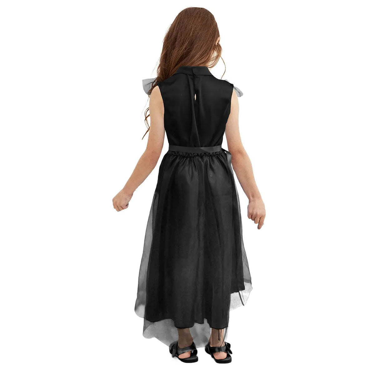 Childrens Black Prom Dress Party Costume Halloween in Black