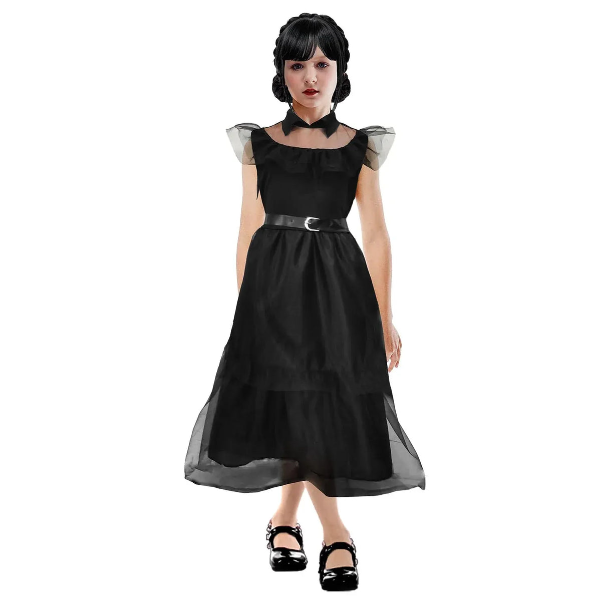 Childrens Black Prom Dress Party Costume Halloween in Black