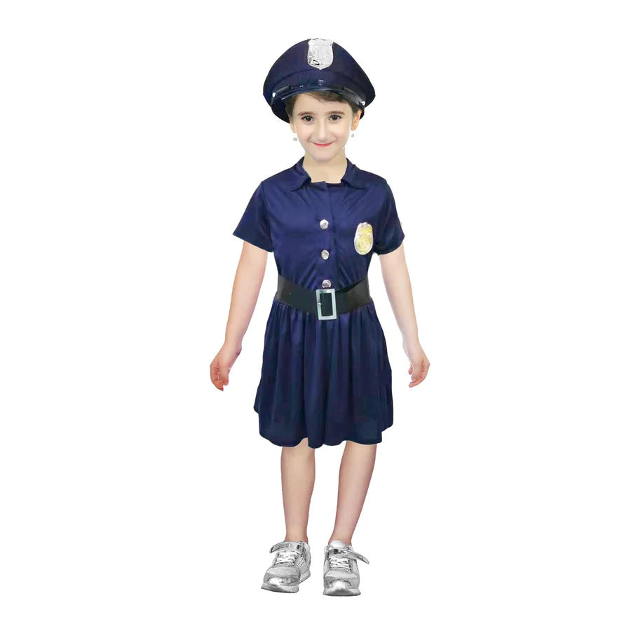 Girls Police Cop Costume Officer Book Week Cop Costume Halloween Party