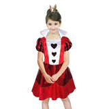 Girls Red Queen of Hearts Book Week Halloween Costume