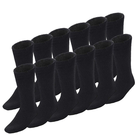 12 Pairs BAMBOO SOCKS Mens Heavy Duty Premium Thick Work Socks Cushion BULK - Charcoal Grey