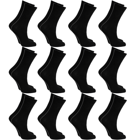 12x Pairs SCHOOL SOCKS Plain Cotton Rich Girls Boys School Uniform BULK - Grey 13-3