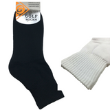 12 Pairs GOLF SOCKS Crew Quarter Plain Sports Cotton Casual Cushion Foot BULK