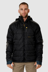 Caterpillar Mens Triton Quilted Insulated Puffer Jacket Waterproof - Black