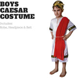 Childrens ROMAN EMPEROR Boys Costume Julius Caesar King Party Greek Toga Outfit