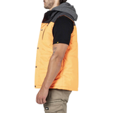 Caterpillar Hi-Vis Hooded Work Vest Jacket - Water Resistant - Orange