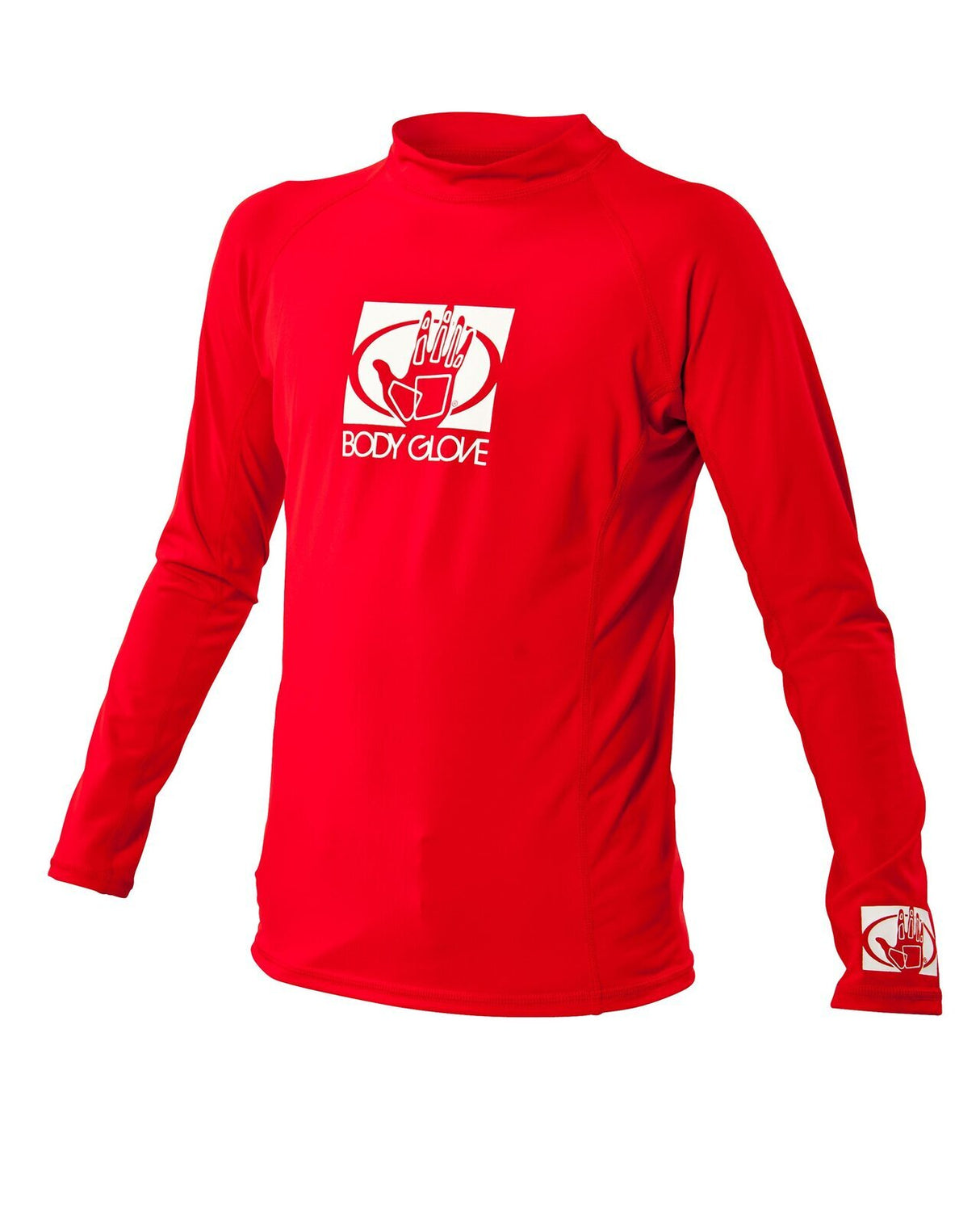 Body Glove Junior Kids Rash Guard Rashie Swimming Swim Long Sleeve - Red